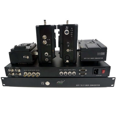 Timecodeの4chカメラ繊維システム、SDIのビデオ、検数、リモート、繊維のコンバーターへのCCU