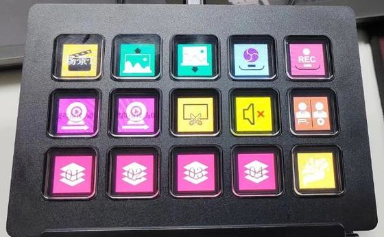 流れのデッキのキーボード15カスタマイズ可能なLCDのキー