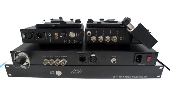 Timecodeの4chカメラ繊維システム、SDIのビデオ、検数、リモート、繊維のコンバーターへのCCU