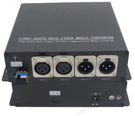 2方法3 Pin XLRは繊維のエクステンダーのトランシーバー上のアナログの音声のバランスをとった