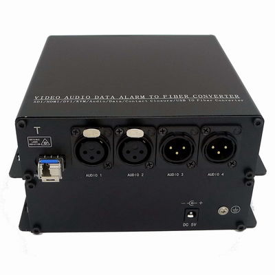 繊維のコンバーターのコンバーター/トランシーバー/送信機および受信機への放送2-CH 2方法3 Pin Xlr