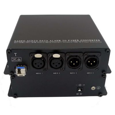 BiディディミアムXLRは繊維のコンバーター2 CH 3 Pin XLRに音声のバランスをとった