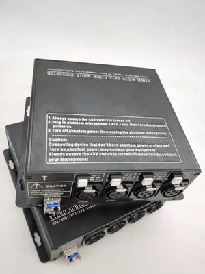 切替可能な48V幻影の電源が付いている繊維光学のコンバーターへのデジタルxLR