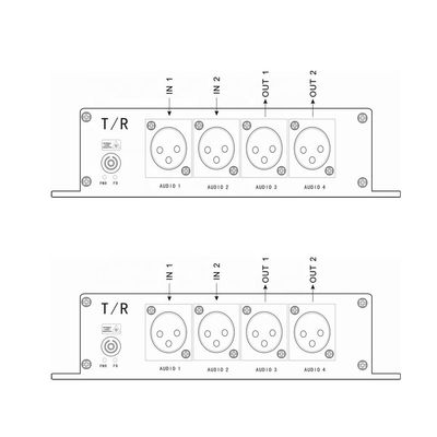 XLRは繊維上の二方向の音声のバランスをとる