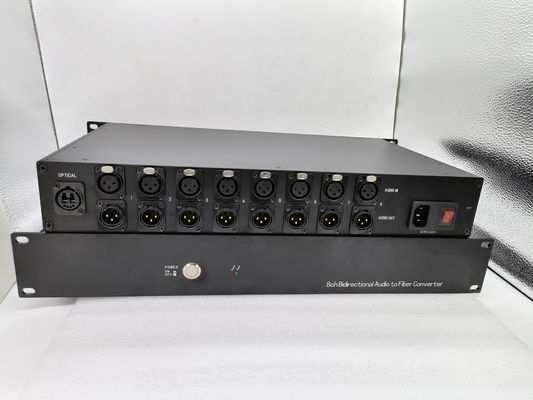 繊維のコンバーター二重LCのコネクターへの8つのチャネルの二方向の音声