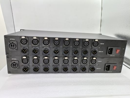繊維のコンバーター二重LCのコネクターへの8つのチャネルの二方向の音声