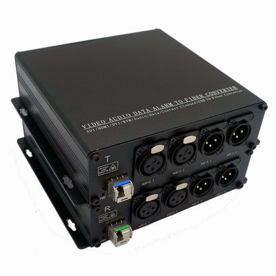 繊維のコンバーターのエクステンダーMICのレベルおよび回線レベルへの3pin XLRの音声